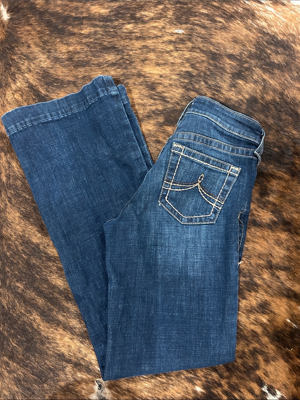 Ariat Dark Blue Trouser Jeans with Contrast Stitching